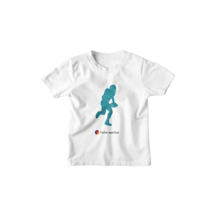 Kinder T-Shirt Football Player run Silhouette