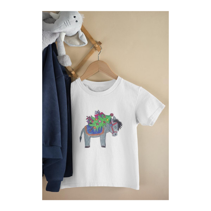 Kinder T-Shirt Weihnachtsesel