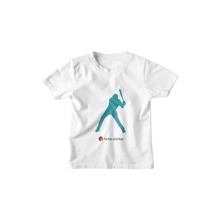 Kinder T-Shirt Baseball Player go Home Silhouette