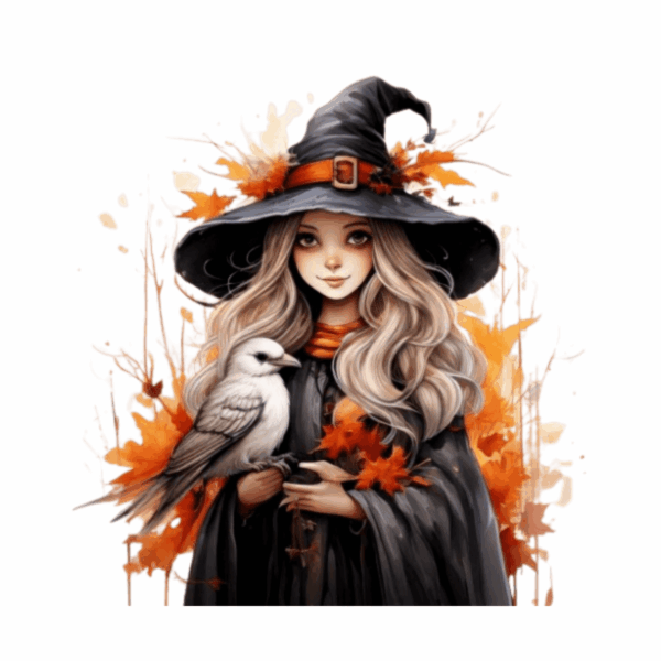 Kinder T-Shirt Halloween Hexe