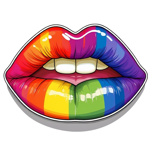 Turnbeutel Rainbow Lips
