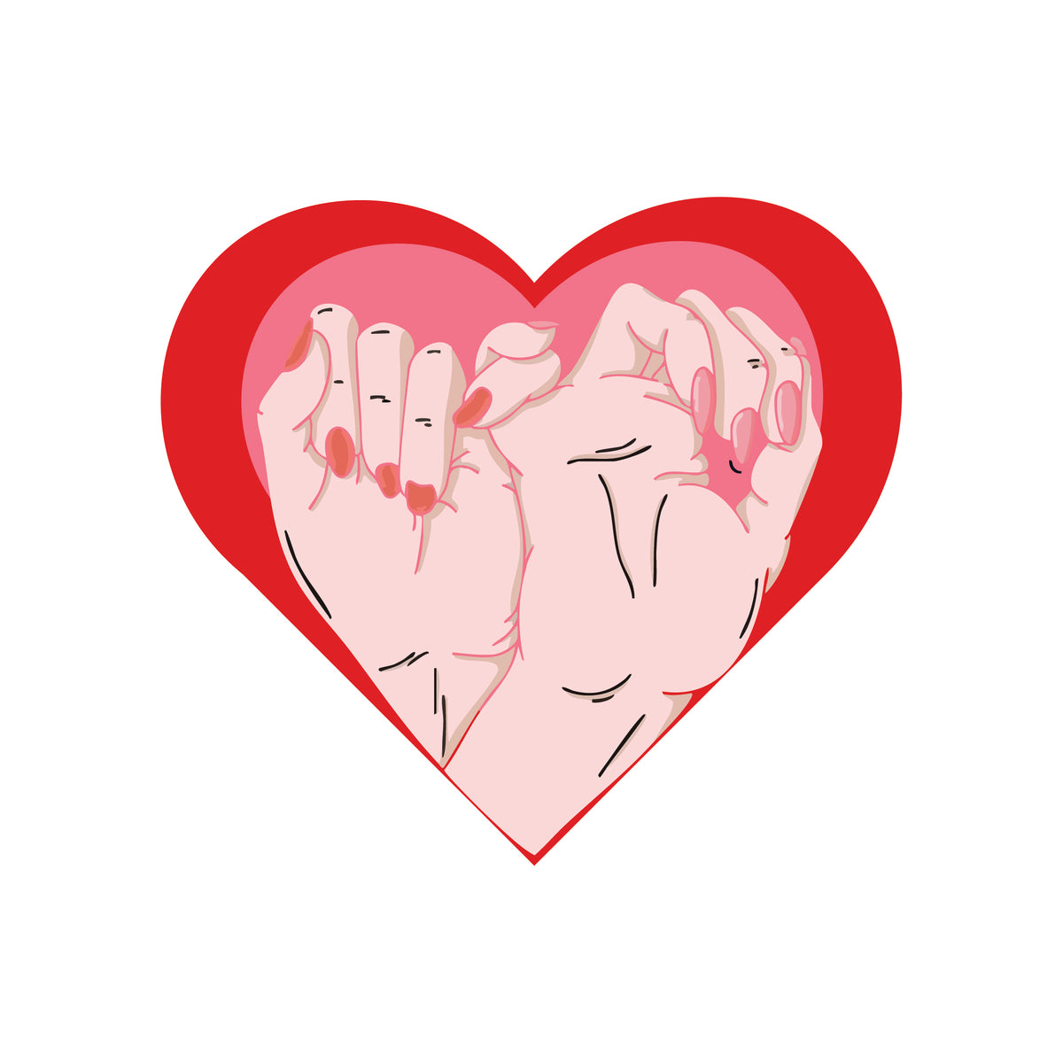 Kinder T-Shirt Love Hands