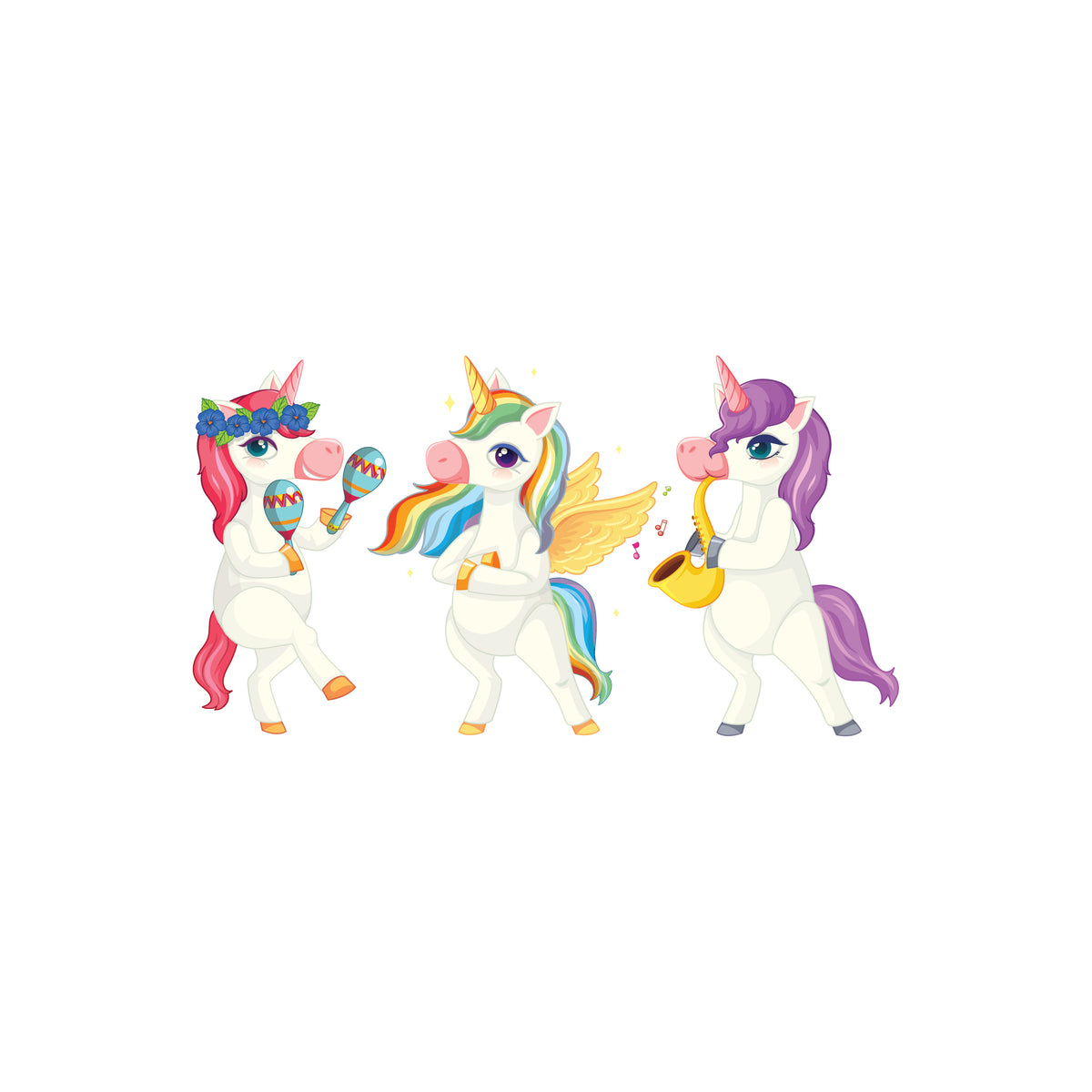 Dekokissen-Set Unicorn Party