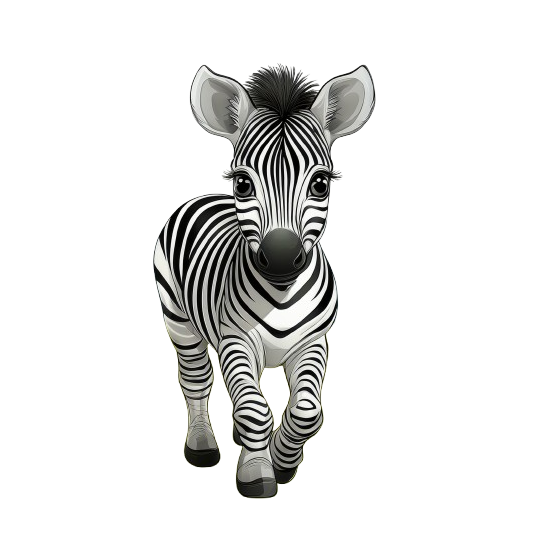 Kinder T-Shirt Baby Zebra