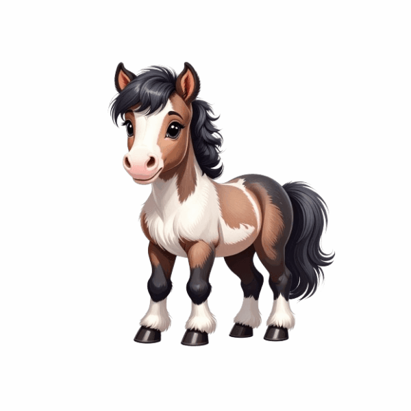 Kinder T-Shirt Baby Pferd