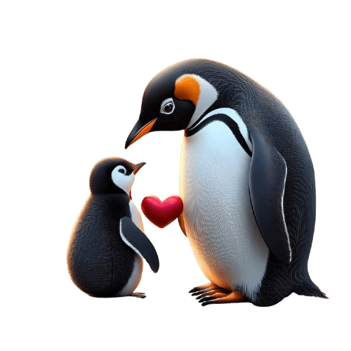 Kinder T-Shirt Pinguin Mother Love