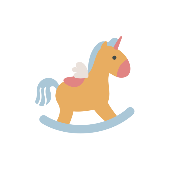 Kinder T-Shirt Süsse Einhorn-Schaukel
