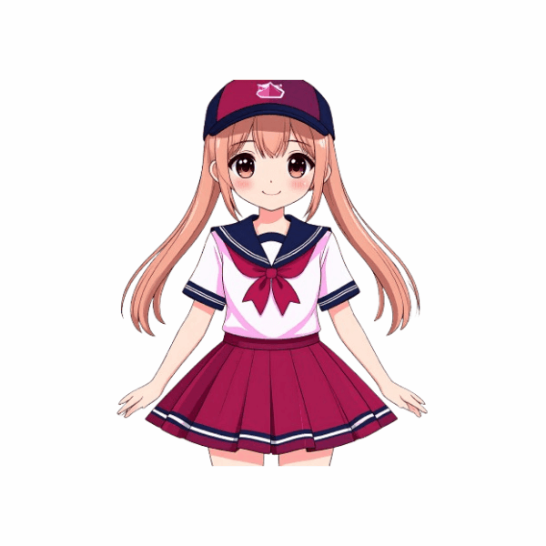 Kinder T-Shirt Anime Girl Mila