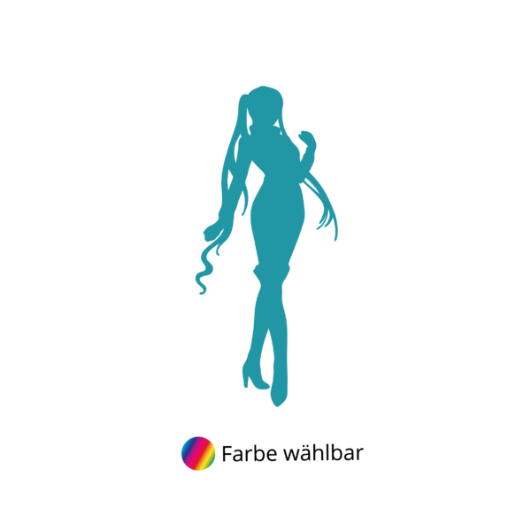 Kinder T-Shirt Posen Girl Silhouette