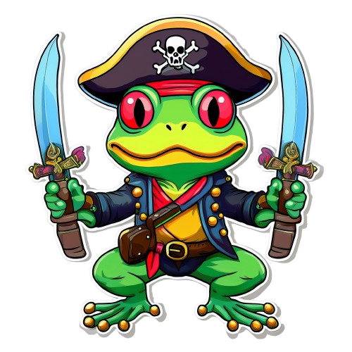 Dekokissen-Set Comic Pirat Frog