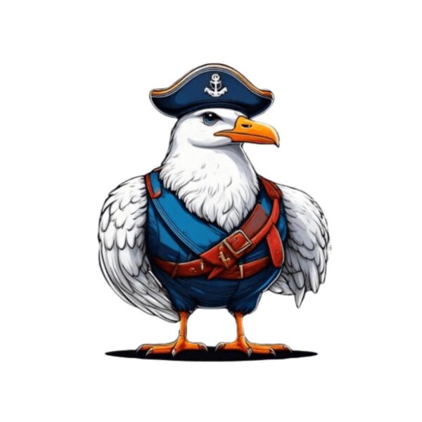 Kinder T-Shirt Comic Pirat Seagull