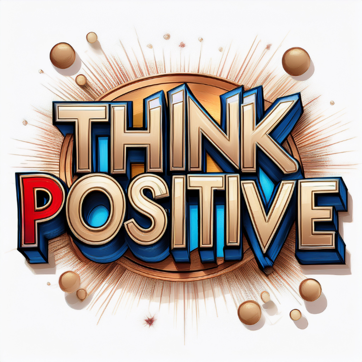 Kinder T-Shirt Think Positive