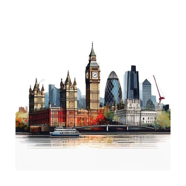 Kinder T-Shirt Moderne Skyline der Stadt 10