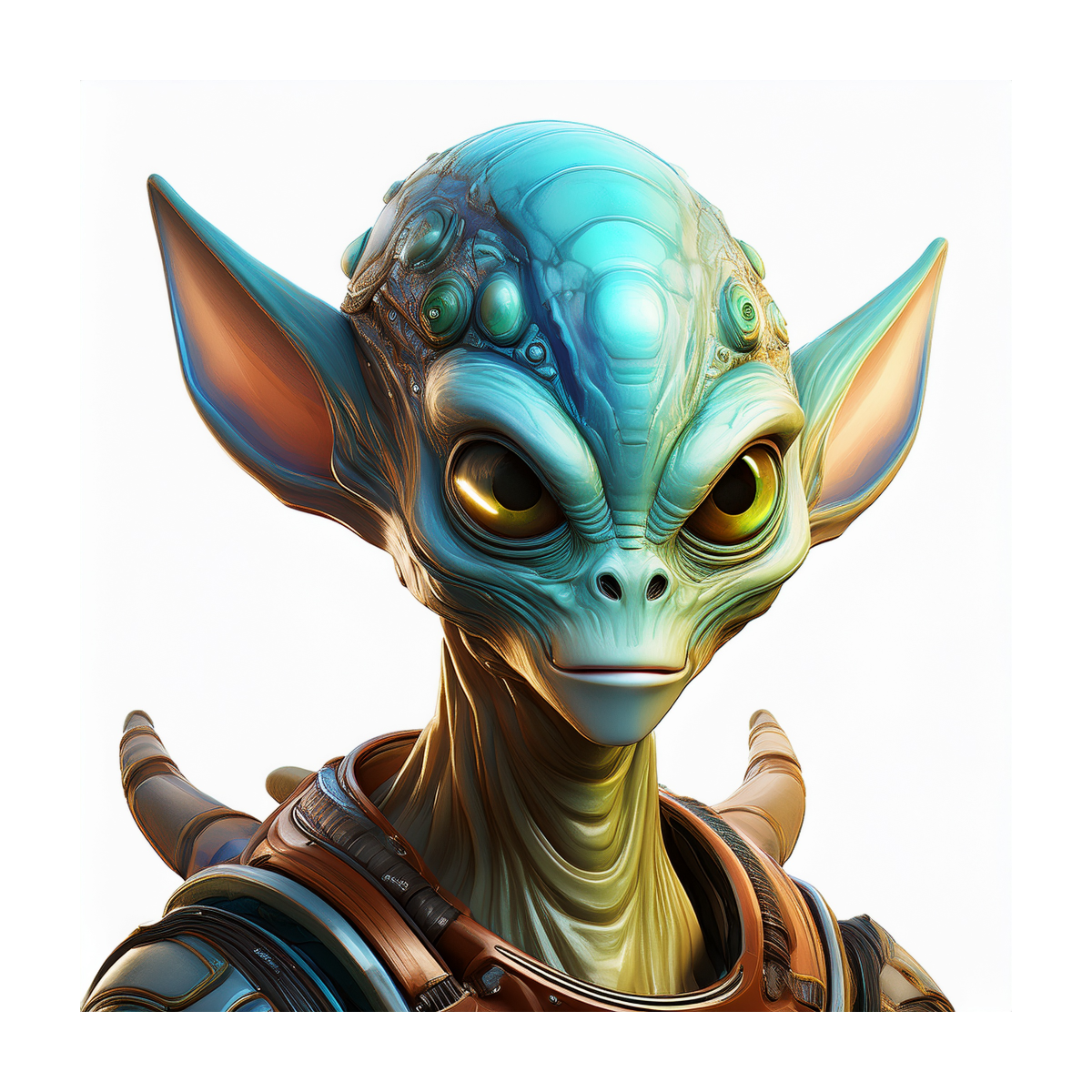 Kinder T-Shirt Mythischer Alien