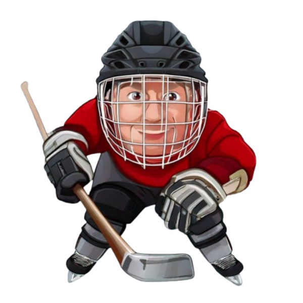Kinder T-Shirt Cartoon Hockey Goalie