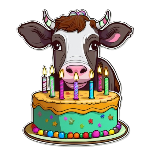 Kinder T-Shirt Birthday COW