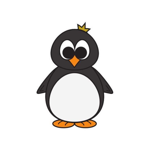 Dekokissen-Set Kleiner Pinguin König