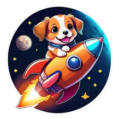 Kinder T-Shirt SHIBA INU to the MOON