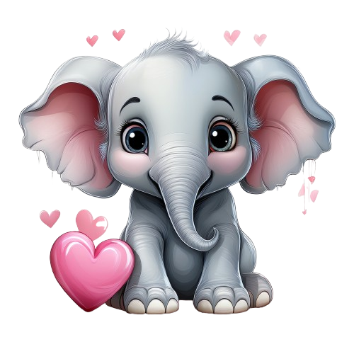 Dekokissen-Set Baby Elefant