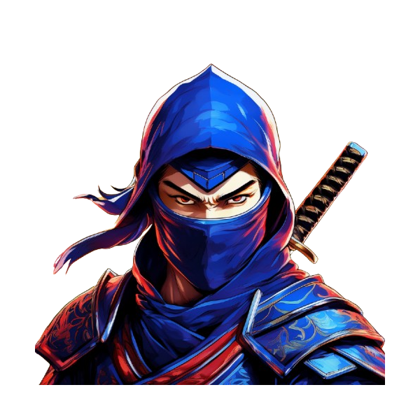 Kinder T-Shirt Blue Ninja