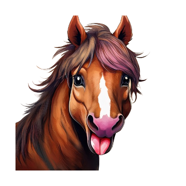 Kinder T-Shirt Funny Horse
