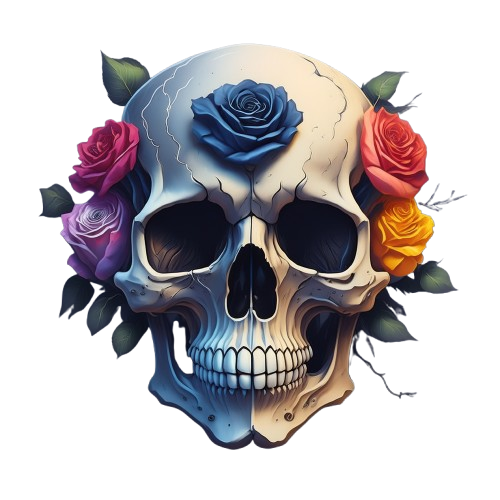 Dekokissen-Set Skull Roses