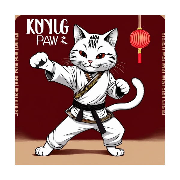 Dekokissen-Set Kung Paw Cat