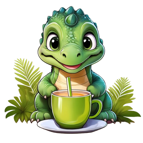 Kinder T-Shirt baby Dino trinkt Tee