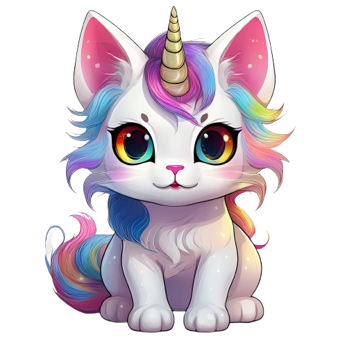Kinder T-Shirt Cute unicorn Cat