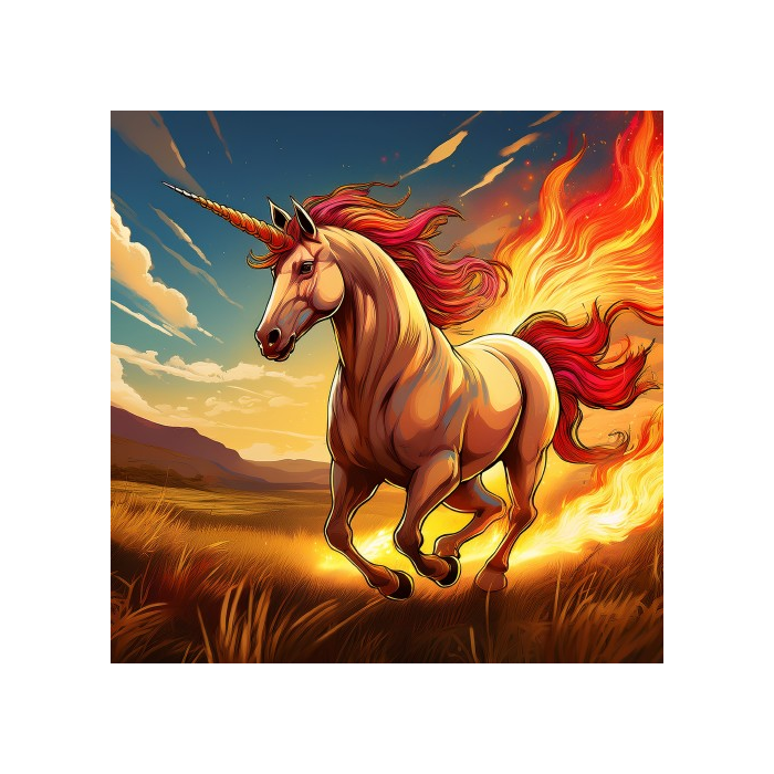 Kinder T-Shirt fire Unicorn