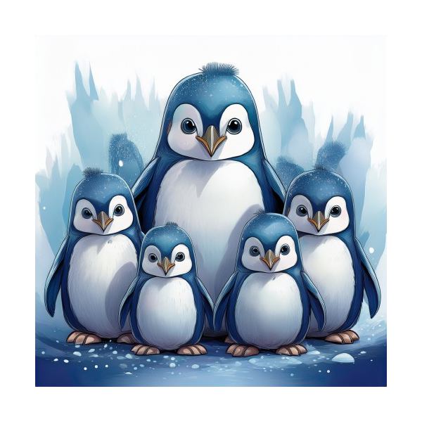 Kinder T-Shirt Süsse Pinguine