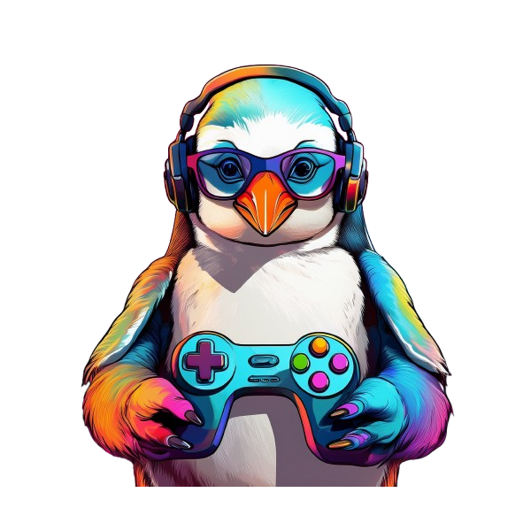 Kinder T-Shirt Gamer Pinguin