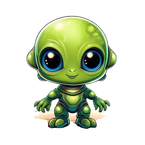 Kinder T-Shirt Baby Alien