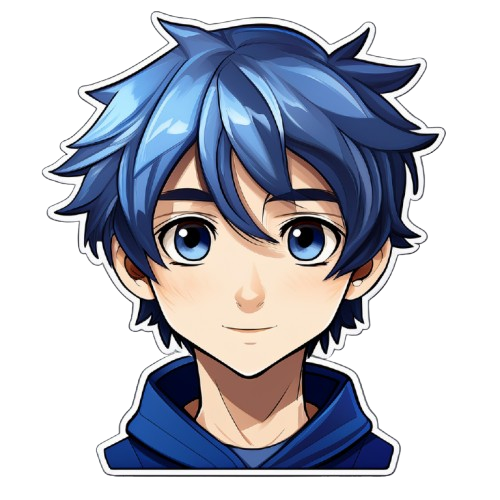 Kinder T-Shirt Anime Boy Face