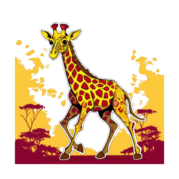Dekokissen-Set Freaky Safari Giraffe
