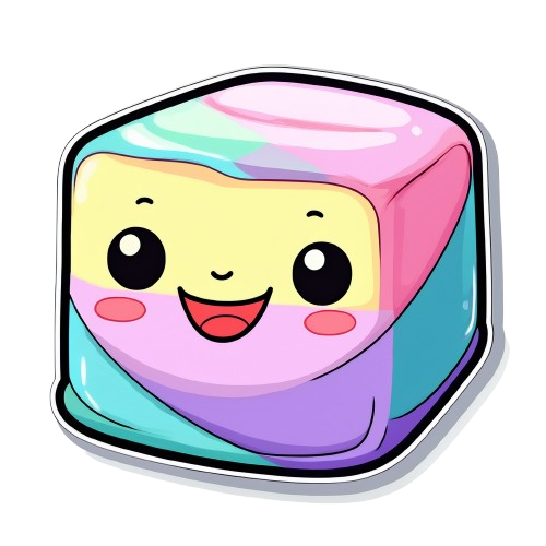 Kinder T-Shirt Cute Kawaii Marshmalow