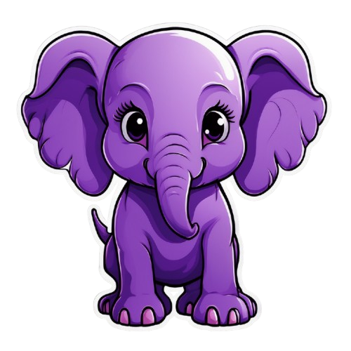 Dekokissen-Set kleiner Comic Elefant