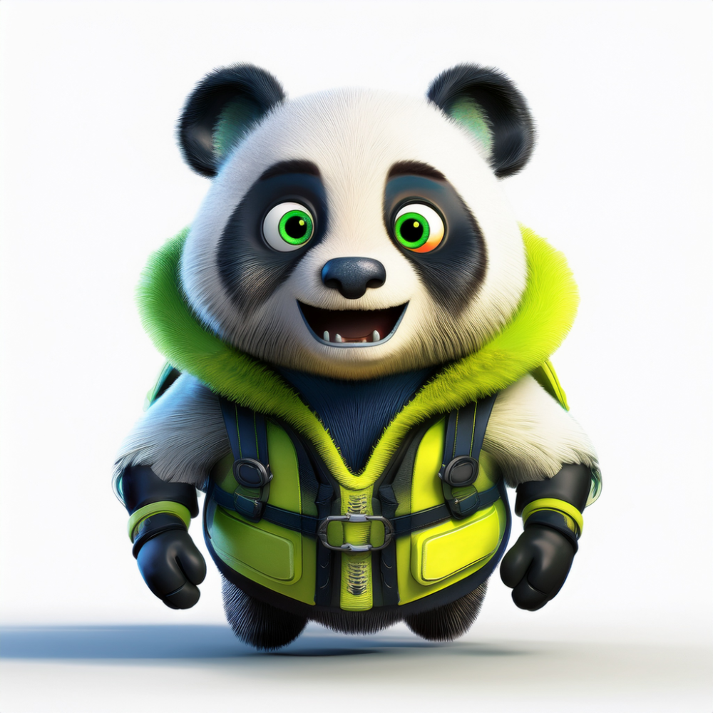 Kinder T-Shirt süsser Panda