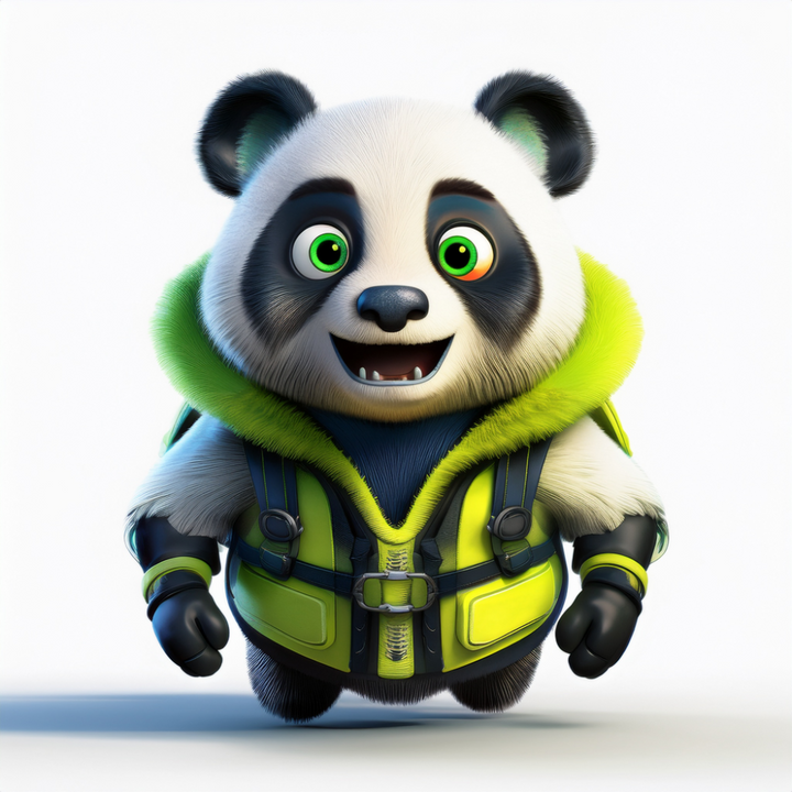 Kinder T-Shirt süsser Panda