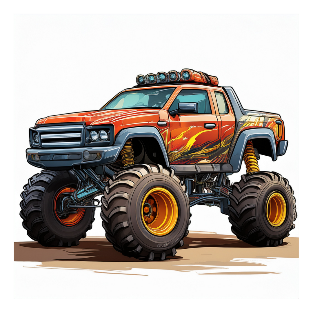 Kinder T-Shirt Monstertruck