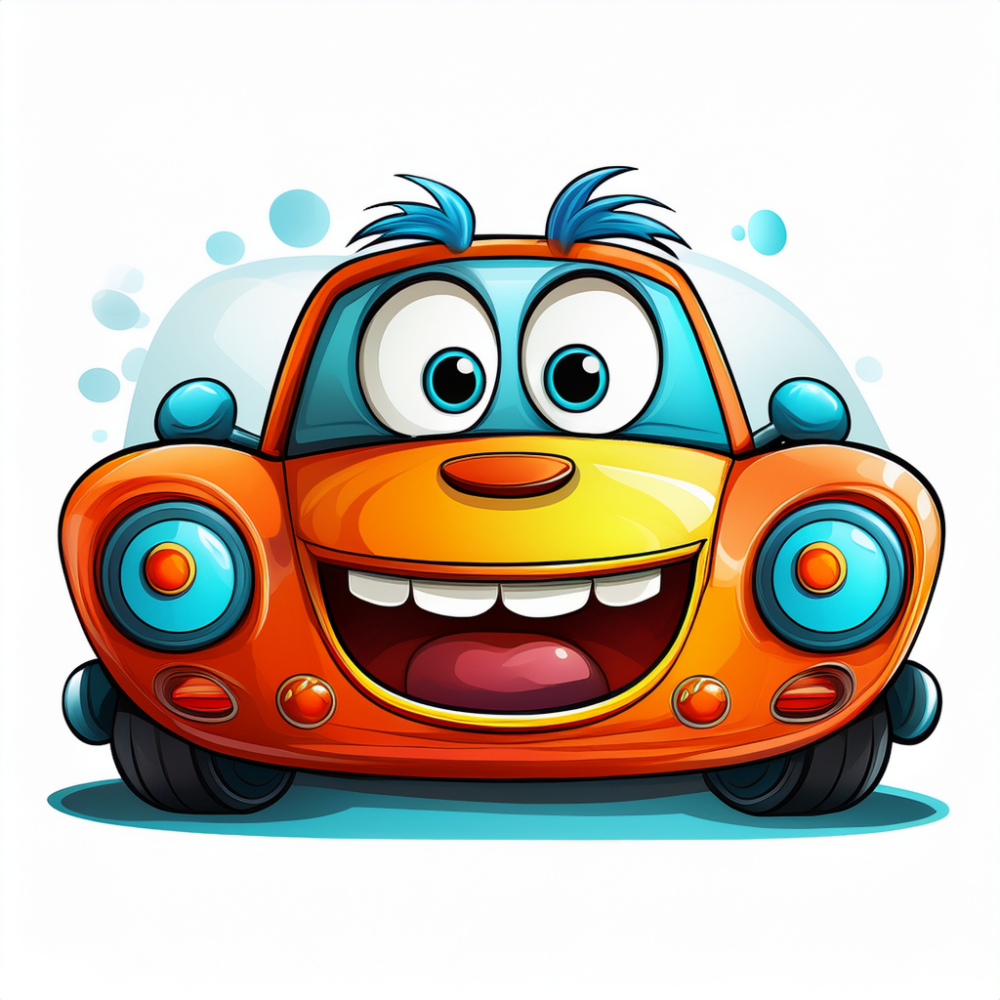 Kinder T-Shirt Comic Auto 2