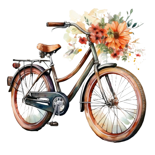 Kinder T-Shirt Aquarell-Fahrrad 2