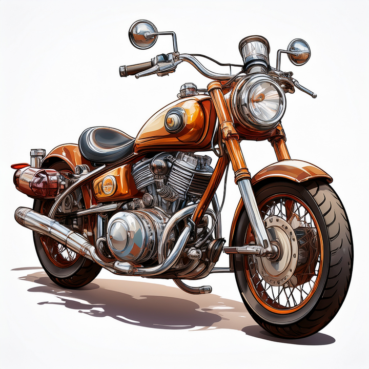 Kinder T-Shirt Oldtimer Motorrad