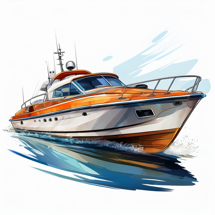Kinder T-Shirt Speedboot