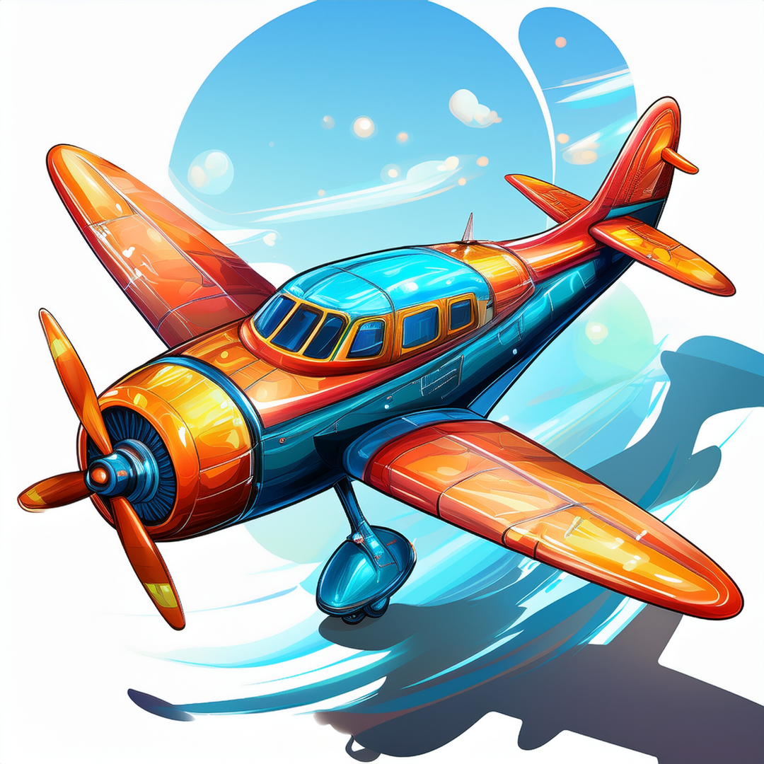 Kinder T-Shirt Spielzeug Flugzeug