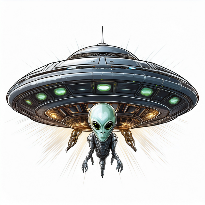 Kinder T-Shirt Ufo Raumschiff 4