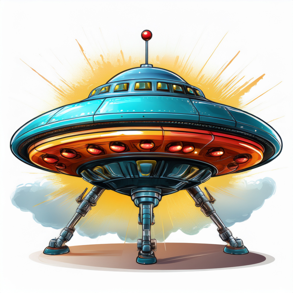 Kinder T-Shirt Cartoon Ufo 2