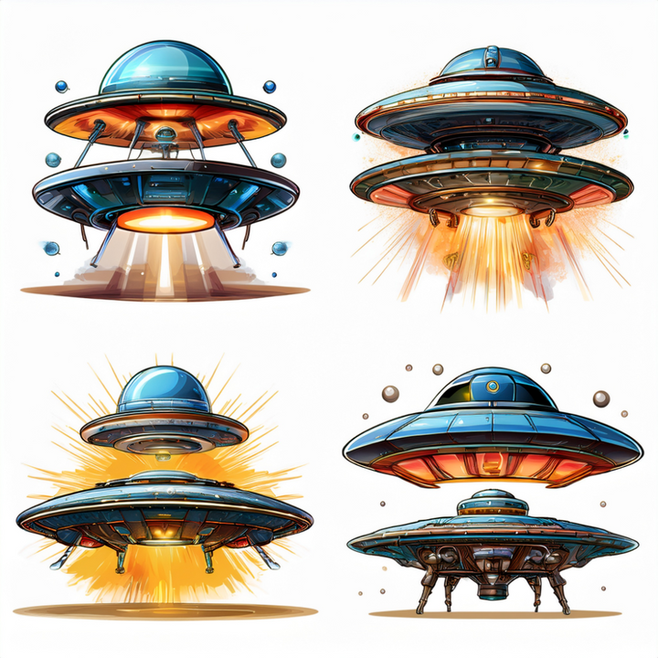 Kinder T-Shirt Ufo Raumschiff Set