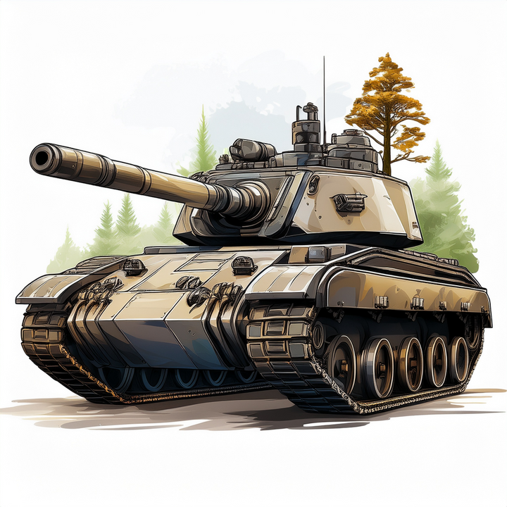 Kinder T-Shirt Militär Panzer 18