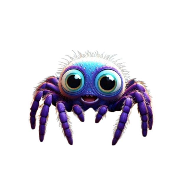 Kinder T-Shirt Comic Spinne